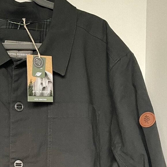 Royal Robbins Men’s 2XL Billy Goat II Canvas Jacket Brown Flannel Lined Coat - Picture 8 of 11